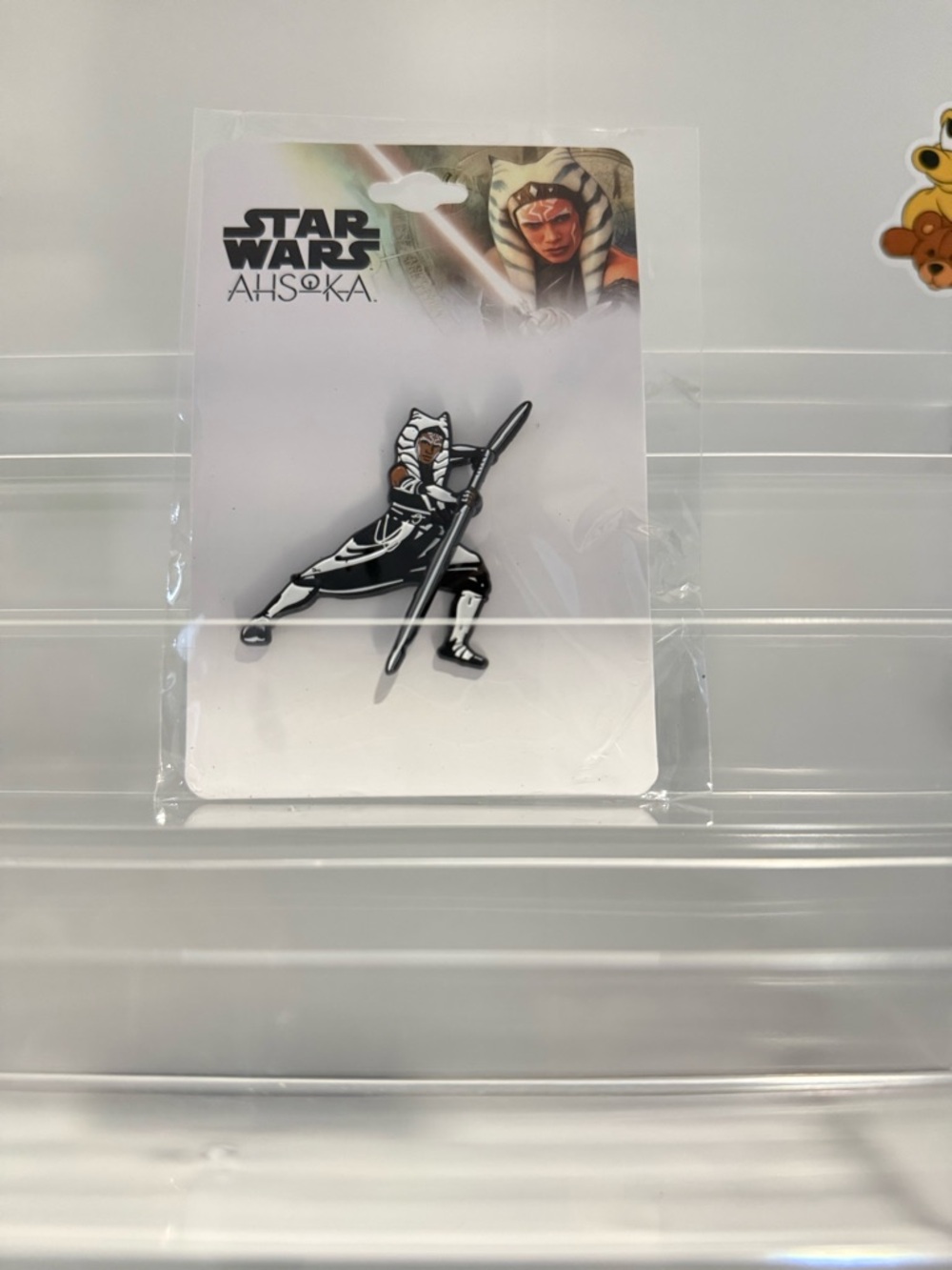 Star Wars Ahsoka Spinning Lightsaber Enamel Pin